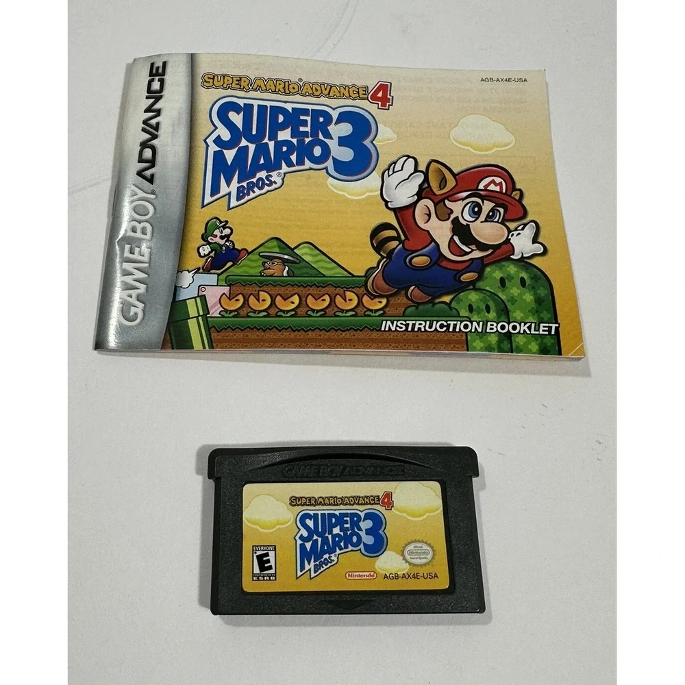 Super Mario Advance 4: Super Mario Bros 3 Nintendo Game Boy Advance With Manual